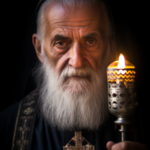 St. Athanasius holding a candle